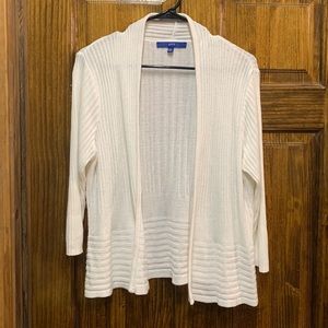 White cardigan